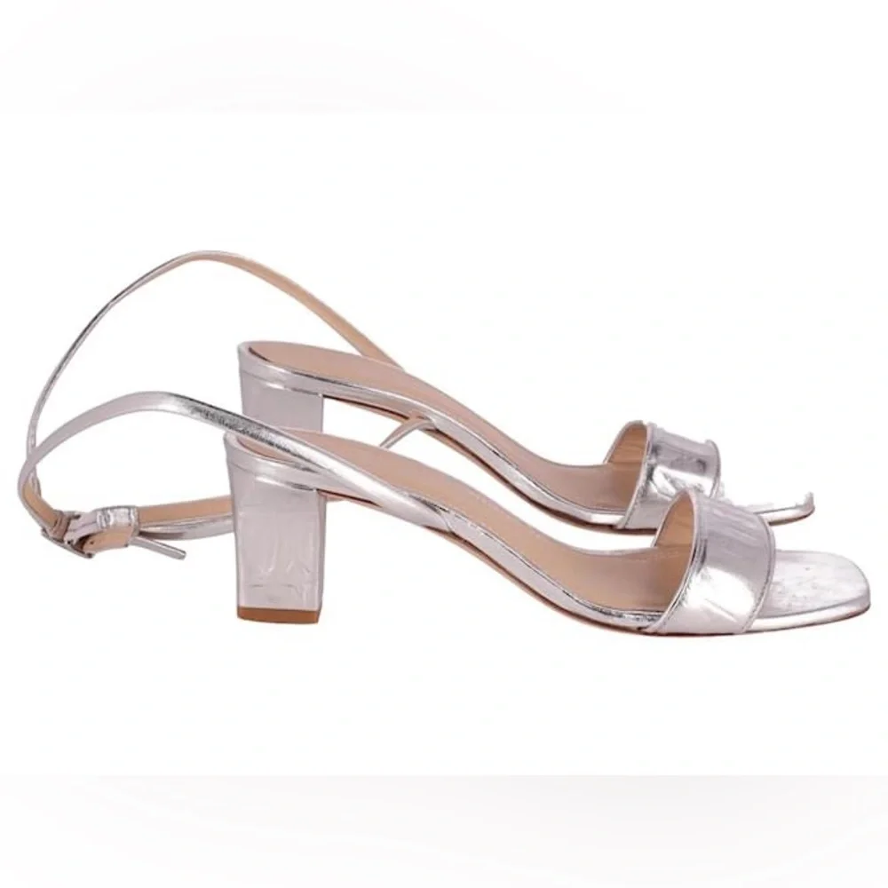 SANDRO Leather Sandals - Picture 4 of 11